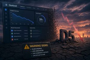 Doxfore5 software decline warning signs dashboard graph down